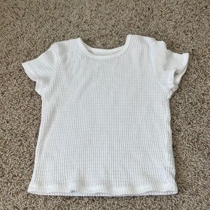 white american eagle knitted baby tee